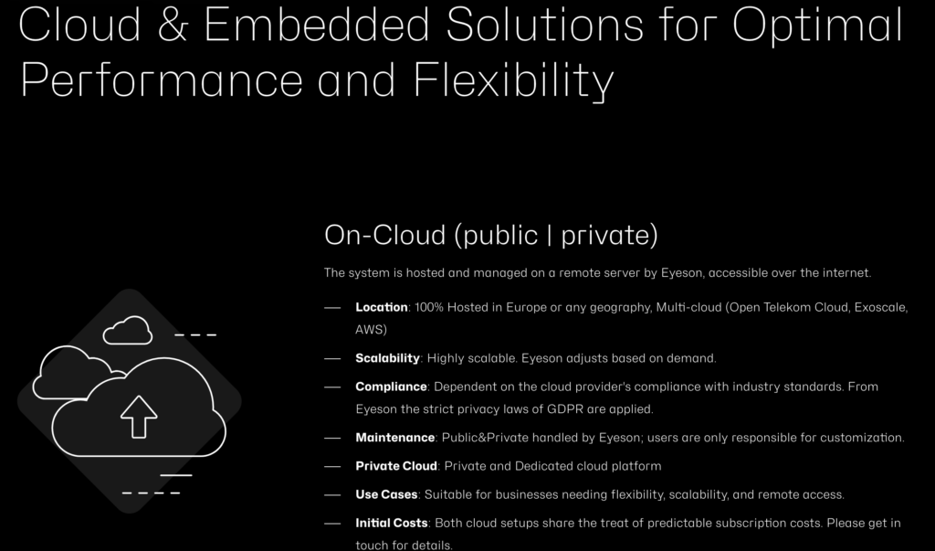 Performance and Reliability Eyeson 4