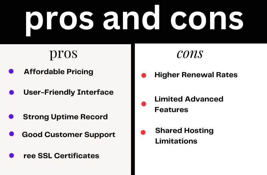 PROS AND CONS WebHostingPad 7