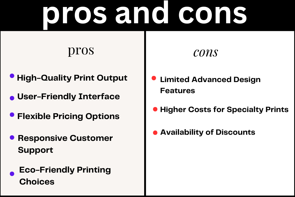 PROS AND CONS Printrendy