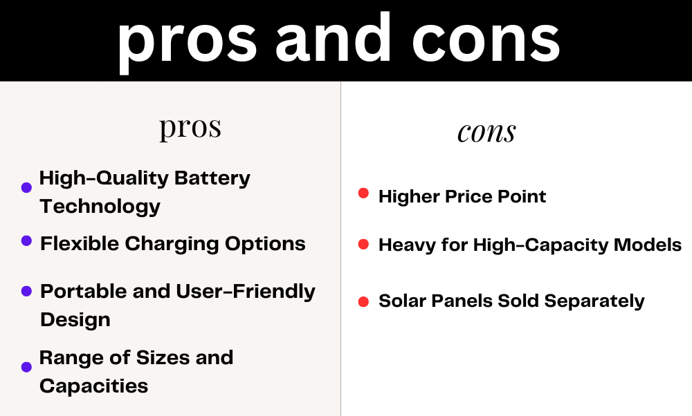pros and cons BLUETTI