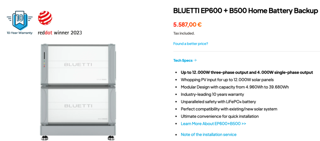 Pricing & Warranty BLUETTI